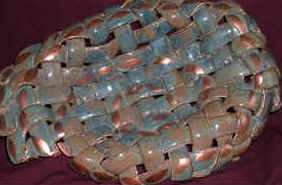 basket 9x13 oval floating blue copper weave.jpg (19639 bytes)